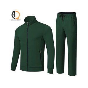Men Tracksuit Comfortable Fitness Training Suit Football Club Tracksuit Set Sew Custom Logo Mens <b>Jackets</b> - Product Image 1