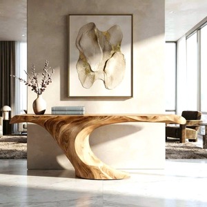 โต๊ะคอนโซลไม้แข็งธรรมชาติสไตล์คลาสสิกสินค้าส่งตรงจากโรงงาน - Product Image 2