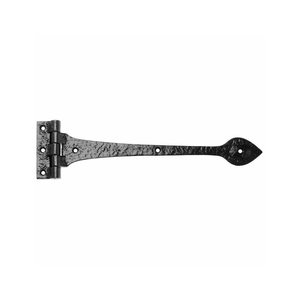 Vintage Cast Iron Strap Hinges Rustproof Black T Hinge Antique Spear Tip Tee <b>Hardware</b> For Outdoor Wooden Gate Shed And <b>Barn</b> <b>Door</b> - Product Image 4