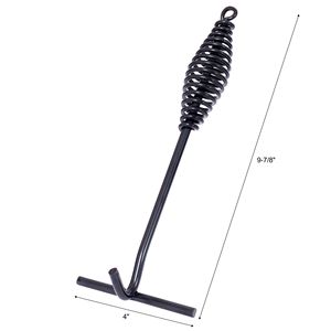 Olla de hierro fundido precurada de 5L con esmalte para camping al aire libre, olla profunda para cocinar en chimenea, barbacoa, hornear y fogatas - Product Image 4