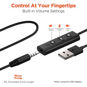 Casque téléphonique filaire professionnel V100 pour bureau - Product Image 6