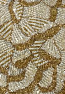 Glam <b>Gold</b> Beaded Luxury Eco-Friendly Durable <b>Table</b> <b>Runner</b> Irregular Shape Fabric Handmade Decorative Mat - Product Image 6