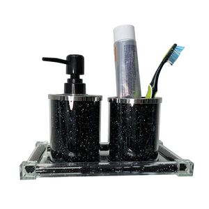 Ambrose 3 pezzi Set bagno Dispenser sapone porta spazzolino con vassoio - Product Image 3