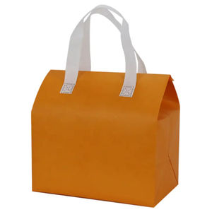 Bolsa Térmica Reutilizable con Aislamiento, Logotipo Personalizado, Bolsa de Entrega de Alimentos de Tela No Tejida, Laminación de Papel de Aluminio, Venta al Por Mayor - Product Image 3