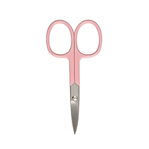 Tijeras de Manicura de Acero Inoxidable con Hoja Curva, Cortacutículas Afilado para Diestros, Herramientas de Belleza de Estilo Simple, Color Rosa para Adultos - Product Image 2