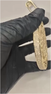 Nuevo Colgante Redondo de Moissanita con Cadena para Hombre y Mujer, Estilo Hip Hop, Colgantes y Dijes de Moissanita de Diseño - Product Image 6