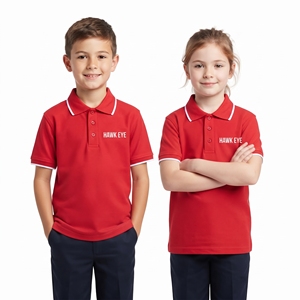 Ropa Infantil al por Mayor de Alta Calidad, Camiseta Roja Informal, Ropa Casual de Verano, Corte Regular, Camisa Polo con Botones - Product Image 4