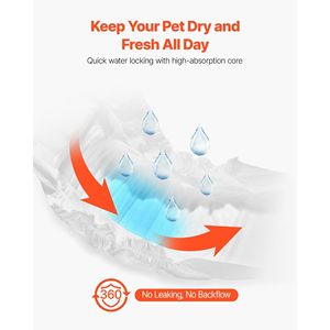 Pannolini Monouso Super Assorbenti per Cani Maschi, Fascia Addominale a 360 Gradi Anti-Perdita con Indicatore di Umidità, Fascia Protettiva per Cani - Product Image 3