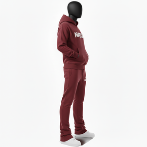 Conjunto Deportivo con Pantalones Acampanados para Hombre, con Logotipo Personalizado, Sudadera con Capucha y Pantalones Jogger, Estilo Flare, Meeroos Industries, Venta al Por Mayor 2026 - Product Image 4
