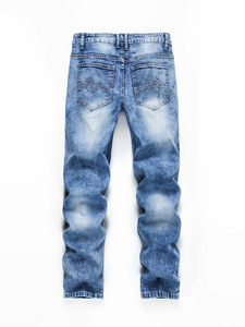 Jeans pour hommes, pantalons décontractés extensibles, jeans tendance pour hommes, pantalons à jambes droites - Product Image 4