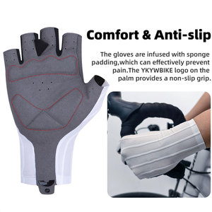 Half Finger Weight Lifting Gloves Breathable PU Material Non Slip Gym Fitness Unisex Universal Size Breathable Racing Gloves - Product Image 6