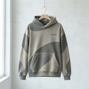 เสื้อสเวตเชิ้ตมีฮู้ด ONEAPEX แบบ Color Block ทรงโอเวอร์ไซส์ ผ้าฟลีซ มีกระเป๋าจิงโจ้ ใส่ได้ทั้งชายและหญิง สไตล์ลำลอง สำหรับฤดูใบไม้ร่วง - Product Image 3