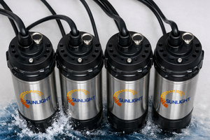 SUNLIGHT INFRA ENERGY 1 HP 160V AC High Pressure <b>Submersible</b> Solar Water <b>Pump</b> with Metal Construction for Agriculture Irrigation - Product Image 5