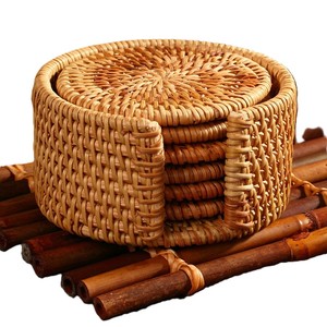 Posavasos de ratán tejido a mano tradicional para el hogar, hotel, restaurante, último diseño, tapete para mesa de comedor y café, accesorio de decoración para el hogar. - Product Image 1