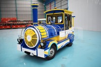 Tren Turístico Eléctrico Nova Rides de 28 Asientos, Tren de Acero para Adultos, Tren de Parque sin Rieles, Precio Directo de Fábrica en China