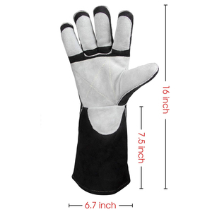 Cheap Price High Quality Leather Impact Gloves Protective Work Safety Gloves Heavy Duty Reinforced Men's Leather Work Gloves - Product Image 1