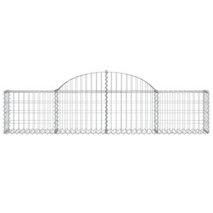 Panier gabion en fer galvanisé argenté 78,7 x 11,8 x 23,6 pouces pour fleurs et plantes - Product Image 3