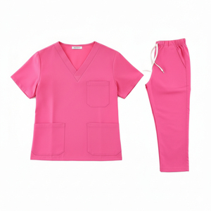 Ensemble de blouses médicales en polyester et coton de haute qualité pour femmes, pour les professionnels de la santé, comprenant un pantalon assorti et un haut à manches courtes pour l'hôpital - Product Image 5