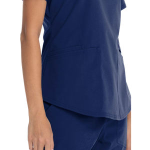 Short Sleeve Hospital <b>Scrub</b> Premium Women's Essentials Stretch V-Neck <b>Scrub</b> Comfortable Hospital Uniforms with Knitted Fabric - Product Image 5