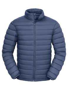 Chaqueta Acolchada Verde Oliva para Hombre, Cuello Alto, Cierre de Cremallera, Cortavientos, Informal, para Otoño, Corte Regular, Relleno de Poliéster - Product Image 5