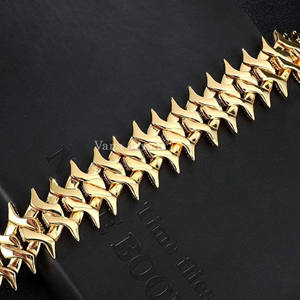 สร้อยคอเงินสเตอร์ลิง925เงาสูงขนาด29มม. ขนาด45ซม. ยาว18นิ้วแนวสตรีทฮิปฮอปยูนิเซ็กส์ - Product Image 4