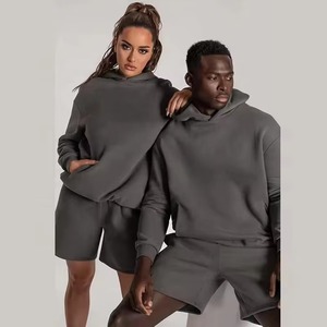 Ensemble sweat à capuche et short en polaire pour homme, coupe ajustée, best-seller, fabriqué au Pakistan - Product Image 5