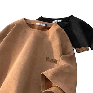 T-shirts graphiques OEM avec logo personnalisé T-shirts unisexe style chaud en tricot lourd grande taille pour hommes Impression unisexe vierge lourde - Product Image 3