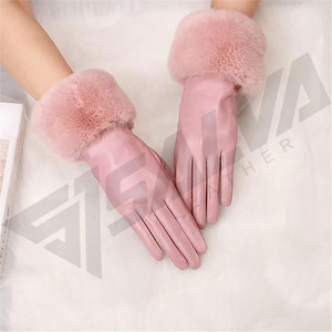 Unique Design Best Quality Good Product Customized and Stylish Wear Elegant Look Luxury Leather Fashionable <b>Gloves</b> - Product Image 2