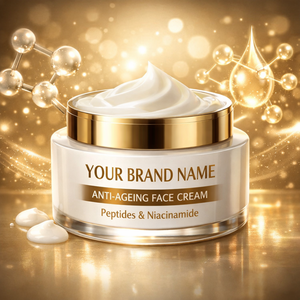 Crème Visage Anti-Âge OEM à Marque Blanche avec Peptides et Niacinamide – Crème Hydratante Raffermissante et Réparatrice Anti-Rides en Gros - Product Image 1