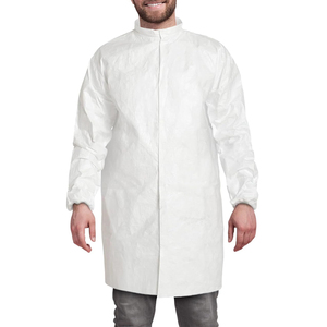 Bata de Laboratorio de Alto Rendimiento con Mangas Largas, Tela Suave, Ajuste Cómodo y Cierre Frontal para Uso como Uniforme de Personal en Interiores - Product Image 1