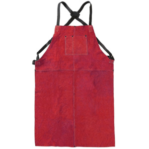 Heavy Duty Durable Brown Color Cowhide Split <b>Leather</b> Welding Bib <b>Apron</b> Fire Resistant Workwear for Welders <b>Aprons</b> - Product Image 6