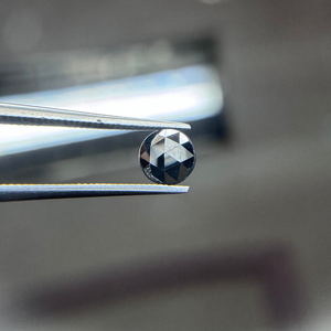 TIARAS JEWELS 4mm Natural <b>Black</b> Round <b>Rose</b> Cut VVS Loose Diamond Excellent Cut Custom Sample Making Service Jewelry Making - Product Image 1