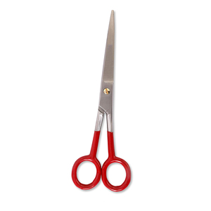 Ciseaux de coiffure professionnels allemands en acier inoxydable, poignée rouge, tranchants, COBECO INSTRUMENTS, pour gauchers, 30 dents - Product Image 5