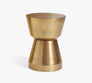 Table d'appoint en métal inspirée des bijoux, apportant une touche glamour à la chambre, au salon et à l'entrée. - Product Image 4