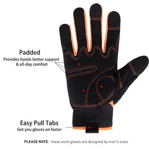 Guantes de Seguridad de Cuero Unisex con Pantalla Táctil, Logotipo Personalizado, Forro Suave, Resistentes al Calor, Anticorte y Antideslizantes para Trabajo y Soldadura - Product Image 4