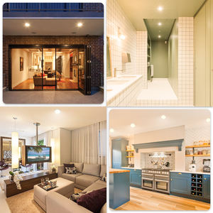 ไฟติดเพดานแบบฝังขนาด 9 นิ้ว รุ่นบางเฉียบ สำหรับติดตั้งบนพื้นผิว  ทรงกลม  สำหรับพื้นที่เปียกได้ - Product Image 2