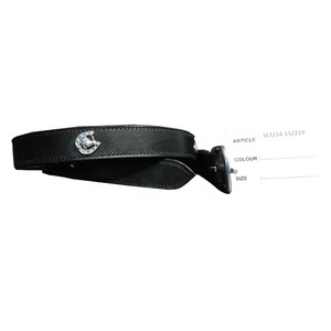 Ceinture en cuir indien véritable avec boucle en acier Accessoire unisexe décontracté élégant - Product Image 1