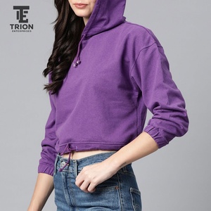 Sudadera con Capucha Larga de Invierno de Alta Calidad al por Mayor, Estilo Urbano, Color Personalizado en la Parte Delantera, Sudadera de Manga Larga para Mujer con Estampado Personalizado - Product Image 3