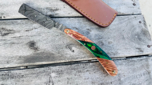 Traditional <b>Shaving</b> Tool Handmade Metal Construction Sharp Durable Edge Comfortable Grip For Beard Damascus Steel Razor Premium - Product Image 5