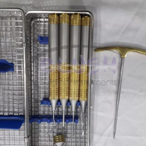 Flexible Periotome Dental Extraction Kit 6 PCS Manual Screw-Type Luxating Elevators German Stainless Steel By <b>Blush</b> Surgical - Product Image 5