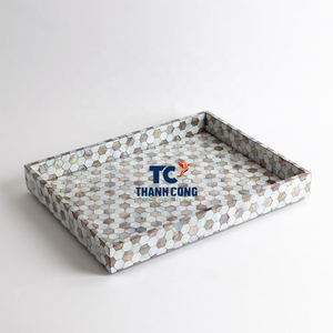 PRODUIT TENDANT Plateau de service en MDF fait à la main Assiette mère de poire pour l'affichage des aliments et la décoration intérieure Emballé dans un carton - Product Image 1