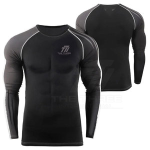 Custom Logo Training <b>Men</b> Rash Guard For Team Sports Performance Compression <b>Base</b> <b>Layer</b> Fitness Clothing - Product Image 3