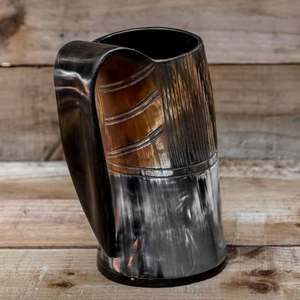 Taza de Cuerno de Búfalo Hecha a Mano, Ecológica y Natural, Diseño Rústico Pulido, Duradera, Artículo de Colección - Product Image 5