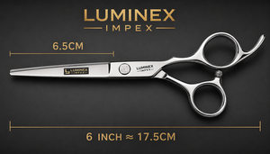 NYBL-55 5.5inch Straight <b>Left</b>-<b>handed</b> <b>Scissors</b> JAPAN 440C Sharp 58-59HRC Hardness Stainless Steel Handle Barber Shears Hair 28 - Product Image 6