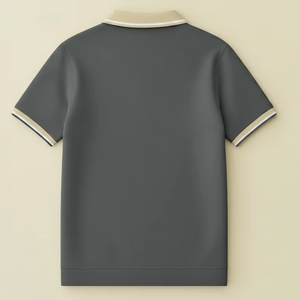 เสื้อโปโลผู้ชายผ้าฝ้ายปิเก้ แขนสั้น ทรงเข้ารูป สไตล์ลำลอง ธุรกิจ รับผลิตตามแบบ OEM ODM ขายส่งจำนวนมาก - Product Image 5