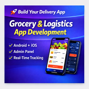 พัฒนาแอปพลิเคชันบริการโลจิสติกส์และจัดส่งซูเปอร์มาร์เก็ตแบบครบวงจร พร้อมระบบจัดการคำสั่งซื้อและการจัดส่งในตัว - Product Image 1