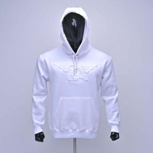 Sudadera con Capucha para Hombre, Blanca, 100% Algodón, Forro Polar para Invierno, Manga Larga, Diseño Sólido, Colores y Logotipo Personalizables - Product Image 1
