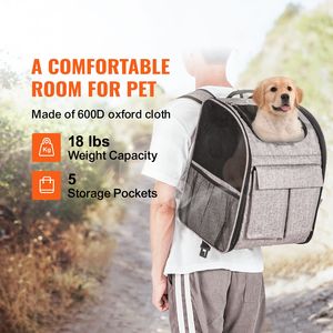 Grande Zaino Trasportino Morbido da 8 kg per Animali Domestici con Ruote Rimovibili, Trasportino da Viaggio XL per Gatti e Cani Compatibile con il Trasporto Aereo - Product Image 2