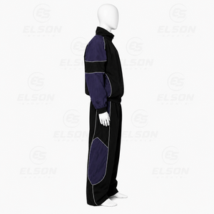 Prix d'usine, haute qualité, logo personnalisé, veste coupe-vent en nylon, ensemble de survêtement 100% imperméable et respirant, imprimé, deux pièces pour hommes - Product Image 4
