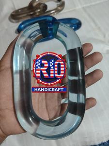 Pièces de chaîne ouvertes en acrylique colorées pour la décoration intérieure DIY, composants en résine en forme de C, accessoires pour sculptures murales, ensemble d'accessoires - Product Image 2